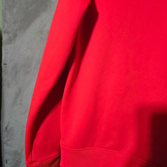 Under Armour Full Zip Hoodie‎ Women's M Red Fitted UA Logo Athleisure Activewear - Picture 10 of 16